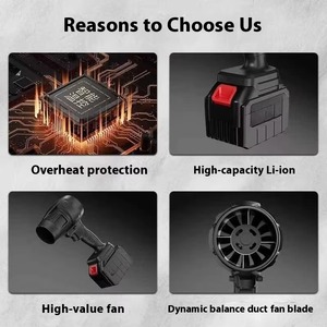 Souffleur de feuilles turbo sans fil 32000 RPM Soplador De Aire Portatil IPX4 Modèle étanche <span class=keywords><strong>Tornado</strong></span>-Li9 - Product Image 5