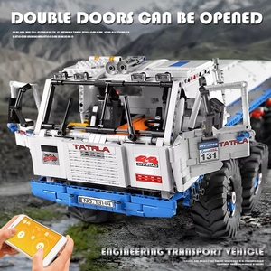 MOULD <span class=keywords><strong>KING</strong></span>-Blocs de Construction Technique pour Enfant, <span class=keywords><strong>Jouet</strong></span> de Noël, Arakawa Tow Truck TATRLA 13144, Modèle 8x8, Briques MOC, 813 - Product Image 5