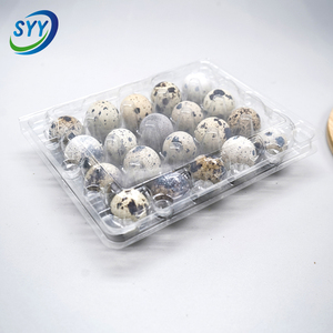 Plateau d'emballage pour œufs de caille en gros, en PET transparent de qualité alimentaire, incassable, antichoc, empilable, personnalisable OEM, prix direct usine - Product Image 2