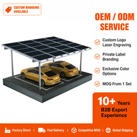 Système de montage en aluminium pour carport solaire, structure de support de canopée photovoltaïque pour abri de stationnement, usine OEM