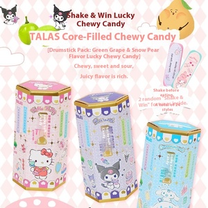 Bonbons gélifiés premium Tala aux saveurs fruitées de raisin vert et de poire d'automne, collations certifiées halal, boîte de collaboration Kuromi My <span class=keywords><strong>Melody</strong></span> - Product Image 2