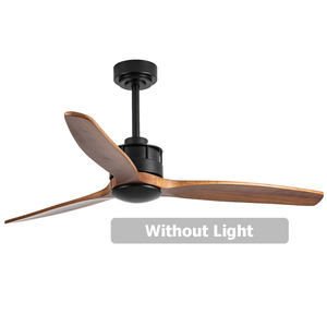 Quạt trần ngoài trời chống nước có đèn LED, cánh gỗ, động cơ đồng DC siêu êm, chịu được thời tiết - Product Image 4