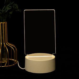 ไฟ LED 3D เปล่าสำหรับเขียนใหม่แบบ DIY ของขวัญที่ห่อของขวัญแบบอะคริลิคบอร์ดข้อความโคมไฟกลางคืน - Product Image 6