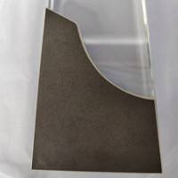 DT Spot Goods Nouveau Design Trophée en Cristal - Trophée en Verre Créatif en Forme de Vague avec Base Grise - Cadeau d'Affaires Personnalisable en Gros
