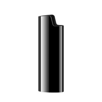 Étui moderne en alliage de zinc plaqué couleur avec logo personnalisé, écologique, pour briquet J6 rechargeable avec design en relief 3D – Vente en gros