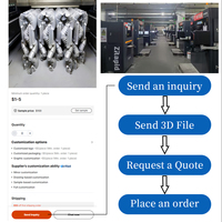 Services d'impression 3D OI personnalisés SLS SLM EBM directement de l'usine pour l'usinage et le prototypage rapide - Bronze, acier inoxydable, aluminium