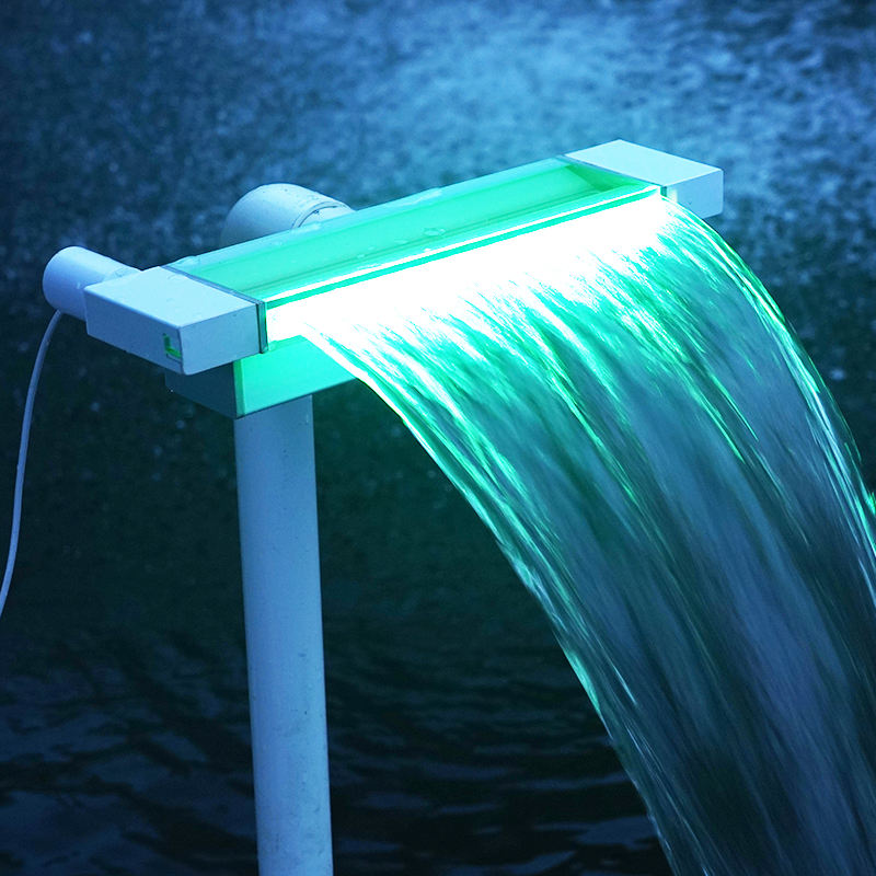 Blanc L300mm, rebord 25mm avec LED, télécommande, transformateur