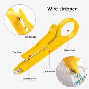 Pince à sertir RJ45 et RJ12, coupe-câble et dénudeur <span class=keywords><strong>RJ11</strong></span>, outil de sertissage pour câbles réseau <span class=keywords><strong>4P</strong></span> 6P 8P RJ-11/RJ-12 RJ-45 - Product Image 5