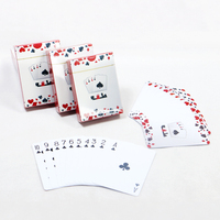 Cartes en plastique PVC, poker personnalisé, impression couleur intégrale, cartes de poker en langue arabe, vente en gros, cartes à jouer imperméables