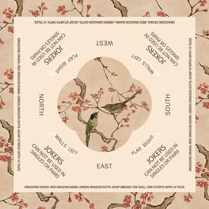 Waterproof Mahjong <b>Mat</b> Washable Non Slip American Mahjong Pad Premium Noise Reduction <b>Table</b> <b>Mat</b> for Home Use Custom Mahjong <b>Mat</b> - Product Image 6