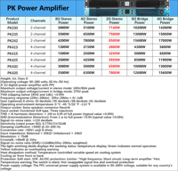Paulkitson Amplifikatör PK435 Profesyonel D Sınıfı Ses Güç Amplifikatörü Hifi Ses Sistemi 2Ω Ses Ekipmanları Amplifikatörleri
