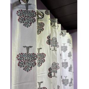 Pure Cotton South Murgan Fabric <b>Curtains</b> Soft Breathable Natural Cotton Window <b>Curtains</b> For Living Room Bedroom And Home Decor - Product Image 1