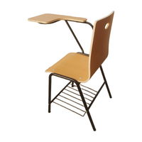 Chaise d'entraînement pour gaucher, mobilier de salle de classe, fauteuil pliable avec accoudoirs, bois moderne, durable, écologique, utilisation extérieure