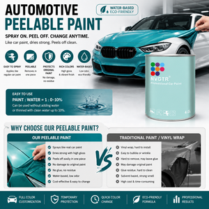 Cat Pelapis Mobil Cair Berbasis Air, Dapat Dikupas, Dapat Dilepas, Warna Kustom, Film Semprot, Cat Mobil Dapat Dikupas - Product Image 2
