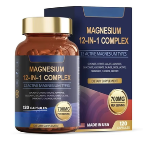 OrangeTree Complejo de Vitaminas y Minerales 12 en 1, 700 mg de Magnesio Glicinato, Citrato, Malato, Óxido, Taurato, Aspartato, Orotato, Muscular, 120 - Product Image 2