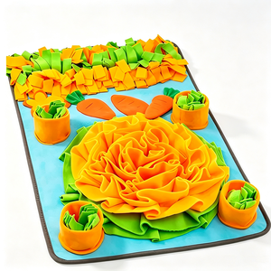 Tapis de reniflement pour chiens, jouet de puzzle interactif pour animaux de compagnie, stimulation mentale, distributeur de nourriture lent, jeu d'enrichissement et d'entraînement en feutre doux - Product Image 3