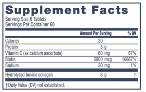 Integratore di Collagene Super con Vitamina C e Biotina per Capelli, Pelle, Unghie e Articolazioni, 60 Capsule, Produzione OEM GMP, Etichetta Privata - Product Image 2