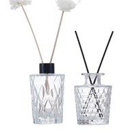 50 ML 100 ML 150 ML couleur claire parfum de maison huile d'aromathérapie Unique luxe vide verre roseau diffuseur bouteille