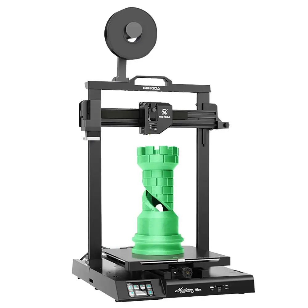 뜨거운 판매 MINGDA 마술사 최대 3D 프린터 FDM 프린터 자동 레벨링 더블 기어 직접 압출 이력서 인쇄