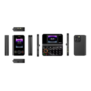 Téléphone portable pliable à double écran V8 Pro -2G avec gros boutons pour <span class=keywords><strong>seniors</strong></span>, double SIM, lampe de poche, radio FM et menu multilingue - Product Image 6