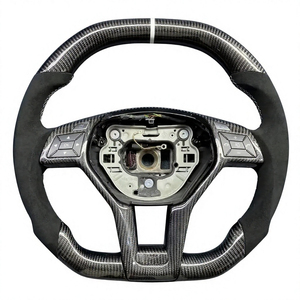 Volante Personalizado de Fibra de Carbono Real para Mercedes-Benz Clase E W213 S213 2017 2018 2019 2020 2021 <span class=keywords><strong>2022</strong></span> 2023 E300 E350 - Product Image 4