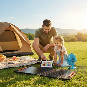 Panel Solar Portátil de 240W S18V, Precio Directo de Fábrica, Diseño Plegable de Silicio Monocristalino Flexible de 4 Pliegues para una Carga Fácil - Product Image 1