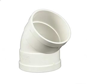 Groothandel SHEN SU Witte PVC Afvoer 45-Graden Bochtfittingen ISO Standaard Ondergrondse UV-Bestendig 50-200 Fabrieksdirect - Product Image 2
