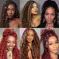 Meilleure vente Boho tresses 100% boucles de cheveux humains cheveux bruts en vrac pour tresses en gros vague d'eau bouclés tressage Extensions de cheveux
