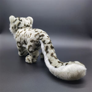 Peluche Léopard des Neiges en fourrure courte 31-50cm, jouet en peluche haute fidélité, animal réaliste et mignon, cadeau - Product Image 4