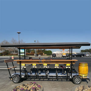 Nouvelle remorque électrique de tourisme à 13 places pour le transport en station balnéaire, chariot alimentaire mobile à pédales - Product Image 6