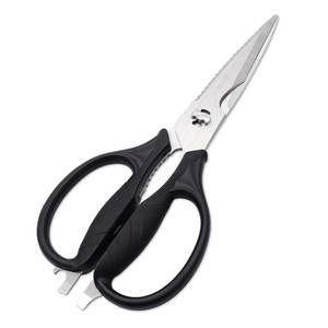 Kitchen Scissors Stainless Steel Black Straight Head For Home Use With Detachable Blades For Chicken Fish Barbecue - Product Image 3