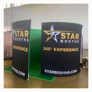 Toile de fond LED portable personnalisée de 3 m pour cabine photo 360° pour mariages et fêtes, accessoires d'affichage - Product Image 4