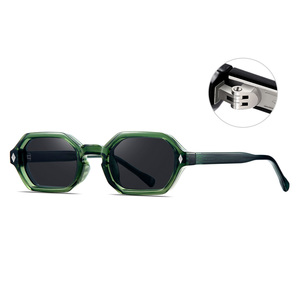 Kacamata Hitam Kecil Custom Perlindungan UV Baru Berkualitas Mewah Desainer 2026 Kacamata Wanita Kelas Atas CP Kacamata Hitam Poligon Kecil - Product Image 1