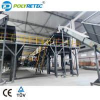 Ligne de recyclage de séchage de lavage de broyage automatique de bouteilles PET de haute qualité