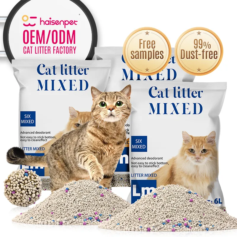 Desodorização livre de poeira para gatos de fábrica OEM ODM Bentonita Cat Arena para gatos