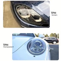 Paquet de film de protection PET brillant de haute qualité 30cm * 10m Film de fenêtre de couleur claire de voiture à bas prix pour phares et feux arrière