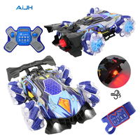 AiJH Jouets Voiture télécommandée RC Drift avec lumières, musique, pulvérisation, tout-terrain, voiture télécommandée 4WD, jouets de voitures télécommandées