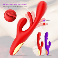 Leale Neues Design 100% Wasserdichter 10-Frequenz Vibrierender Rosa Rabbit G-Punkt Stimulations-Vibrator für Frauen
