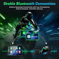 Système de navigation GPS étanche Bestsonic 7'' avec écran CarPlay pour moto, universel, pour tous les motards