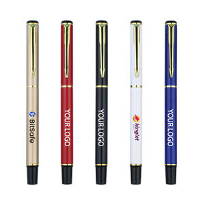 Luxuriöser 0,5mm Hochwertiger Metall-Gelstift mit Individuellem Logodruck Premium Schreibgerät Schwarze Tinte für Büro und Schule Nachfüllbar - Product Image 1