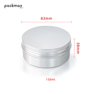 Custom Round Aluminum Tin for Eye Cream Loose Powder Solid Perfume - Silk Screen Printing <b>Empty</b> Cosmetic <b>Jar</b> - Product Image 2