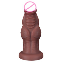 Dildo Realista Extra Grande Muscle Challenger, Juguete Sexual con Simulación de Pene, Dilatador Anal y para Fisting para Mujeres