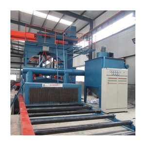 Machine de sablage automatique à haute production et à économie d'énergie avec convoyeur à bande en treillis métallique pour sablage et polissage - Product Image 5