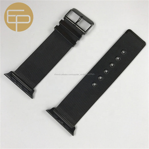 Pas cher 2 pièces mince 0.4mm fil léger mince 304 personnalisé en acier inoxydable bande de <span class=keywords><strong>montre</strong></span> pour apple - Product Image 2