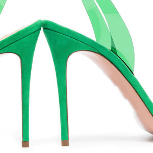 <span class=keywords><strong>Sandali</strong></span> in PVC trasparente <span class=keywords><strong>viola</strong></span> <span class=keywords><strong>con</strong></span> <span class=keywords><strong>tacco</strong></span> a spillo per scarpe verdi da donna - Product Image 5