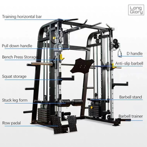 Máquina <span class=keywords><strong>Smith</strong></span> de alta calidad multifuncional Power Squat Rack Cable Crossover Machine 3D <span class=keywords><strong>Smith</strong></span> para uso doméstico - Product Image 2