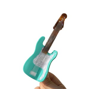 Accessoires capillaires décontractés pour femmes en acétate, motifs instruments de musique (guitare, cassette, piano, partitions) - Product Image 5