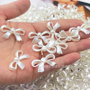 แผ่นอะคริลิคทรงโบว์กลวงลายมุก สำหรับทำเครื่องประดับ DIY ของตกแต่งงานแต่งงาน ของขวัญ - Product Image 1