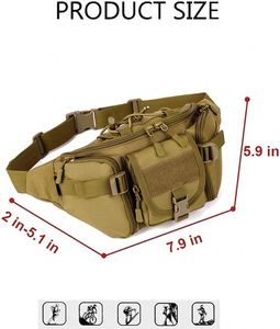 Fábrica BSCI, nuevo producto 2024, bolsa táctica multifunción para equipo de defensa personal, chaleco para caza y tiro al aire libre - Product Image 4