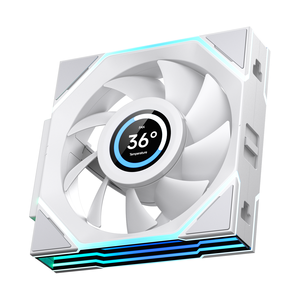 พัดลมเคสคอมพิวเตอร์สำหรับเล่นเกม Jungle Leopard V4 หน้าจอ LCD 2.8 นิ้ว ARGB 600-2100 รอบต่อนาที พัดลม PWM 55.4CFM เสียงเบา ขนาด 120x120x28 มม. - Product Image 2